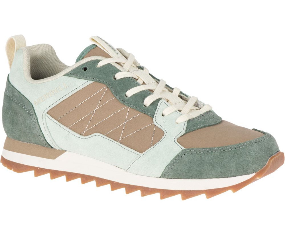 Merrell Sneakers Dame - Alpine - Beige/Olivengrøn - VJE647250